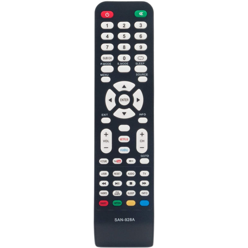 Universal Replace Remote Control fit for Sanyo TV GXCC GXFA GXBD GXBM GXEA GXGA GXHA GXJA GXEC GXDB MC42FN01 C200NS00 MC42NS00 HTR-029 NH315UP NH312UP NH311UP NH316UP NH414UD NH002UD NH316UD NH432UD