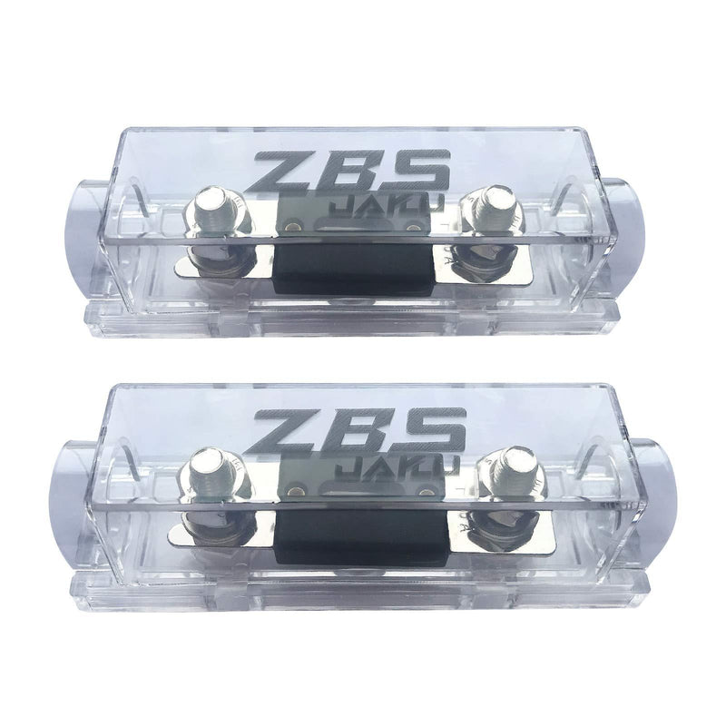 ZBSJAKU 0/2/4/8 Gauge AWG ANL Fuse Holders(2 Pack)+100 Amp ANL Fuses (2 Pack) for Car Audio/Alarm/Amplifier(2 Pack) 100A 2 pack
