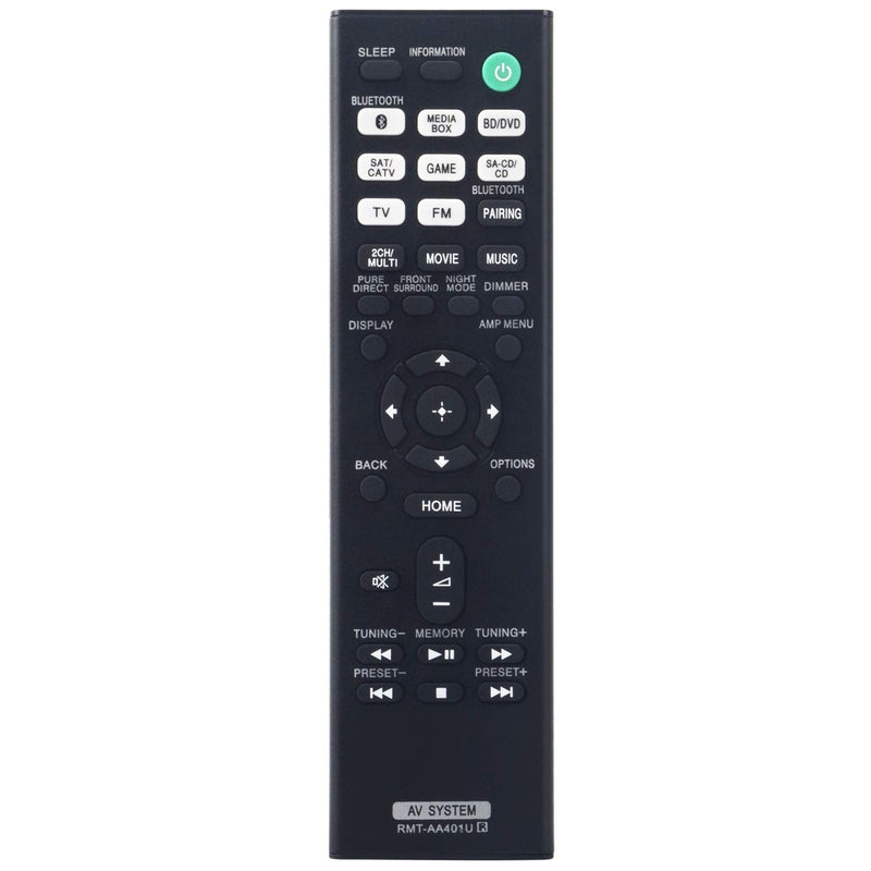 RMT-AA401U Replacement Remote Control fit for Sony AV Receiver System STR-DH590 STR-DH790 STR-DH190 STRDH590 STRDH790 STRDH190