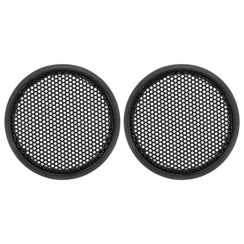 X AUTOHAUX 2pcs 1.5'' Black Car Audio Speaker Cover Mesh Subwoofer Grill Horn Guard Protector