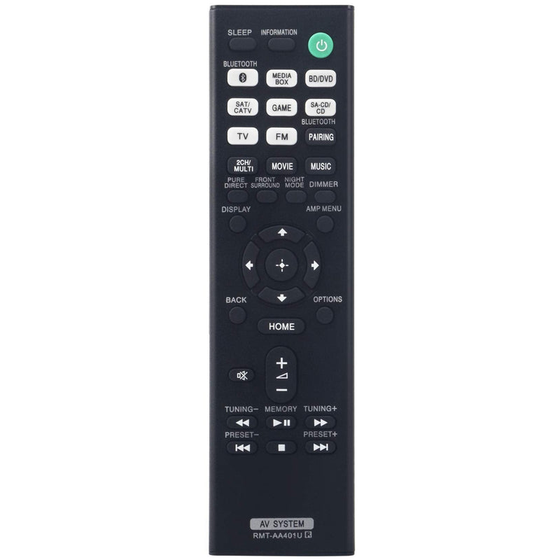 RMT-AA401U Replacement Remote Control fit for Sony Multi Channel AV Receiver STR-DH190 STR-DH590 STR-DH790