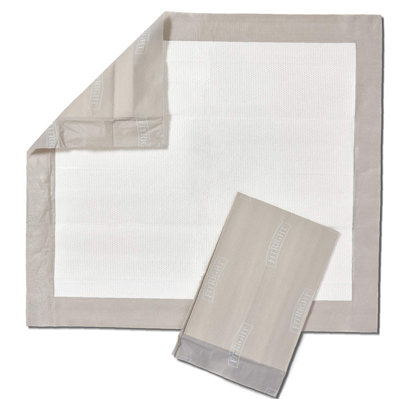 Medline FitRight Extended Use Disposable Underpad, 5X More Absorbent, Bed Pad with Wetness Wicking and Odor Control, 30 x 36 inches, 5 Count