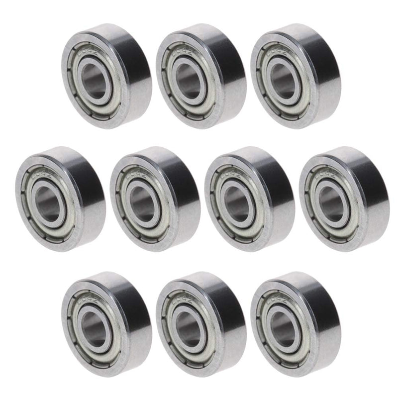 Bettomshin 10Pcs 604ZZ Miniature Deep Groove Ball Bearings, Double Sealed, 4mm x 12mm x4mm, Skateboard Bearings for Skateboards Electrical Motors etc