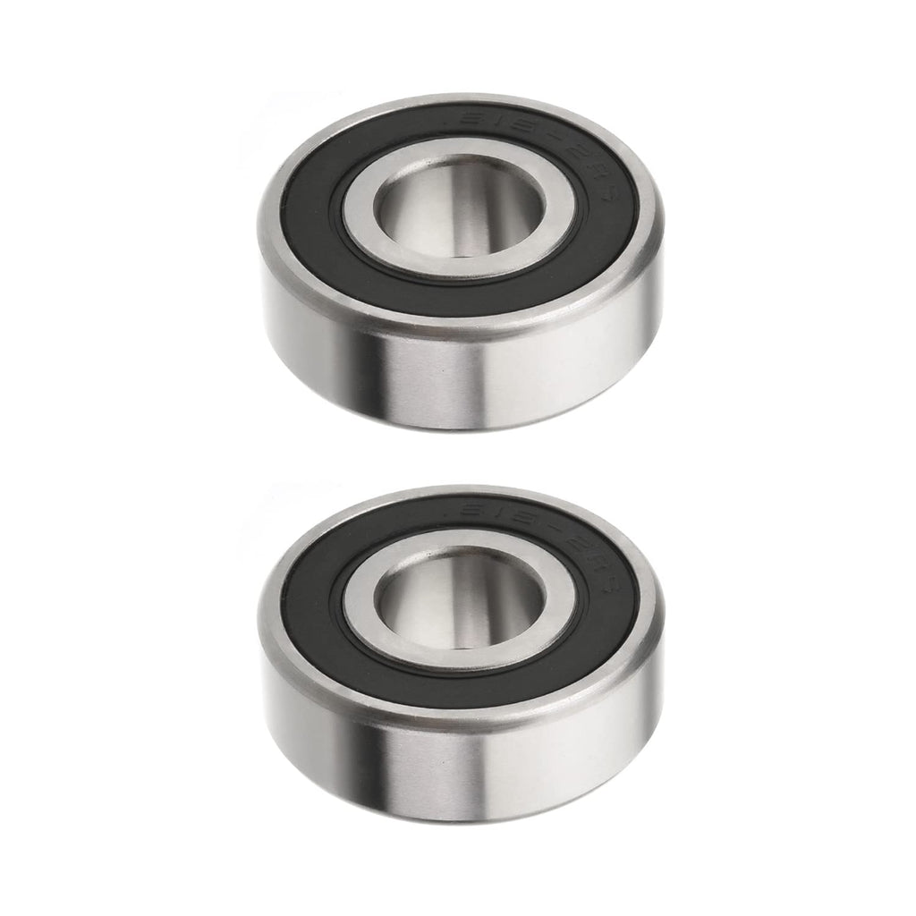 2Pcs 1615-2RS Deep Groove Ball Bearing, 11.11x28.58x9.53mm(IDxODxTHK) Bettomshin Double Sealed GCr15 P0 Deep Groove Rolling Bearings for Skateboards, Inline Skates, Fixed Shaft