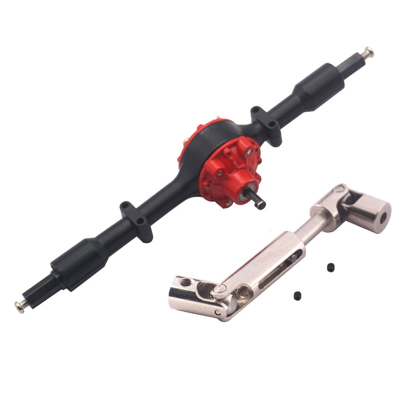 ShareGoo RC Gear Rear Axle Housing Bridge Axle with Drive Shaft Compatible with WPL D12 RC Car Upgrade Parts