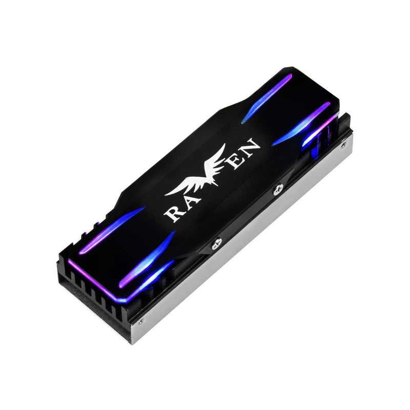 SilverStone Technology TP03-ARGB M.2 SSD Cooling kit with ARGB Lighting