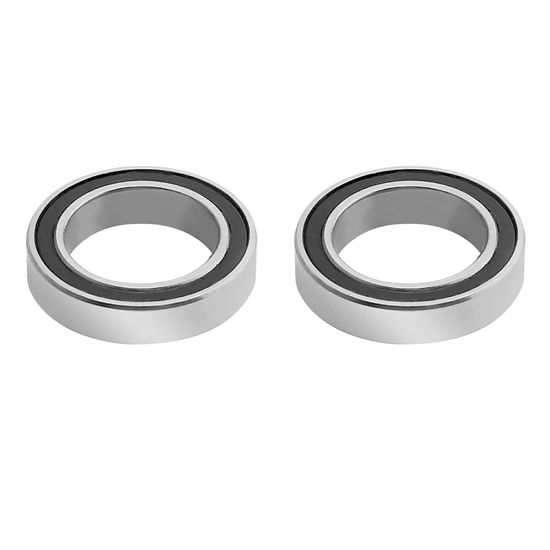 Bettomshin 2Pcs 6701-2RS Deep Groove Ball Bearing, 12x18x4mm Double Sealed GCr15 P0 Z1 Deep Groove Rolling Bearings 2