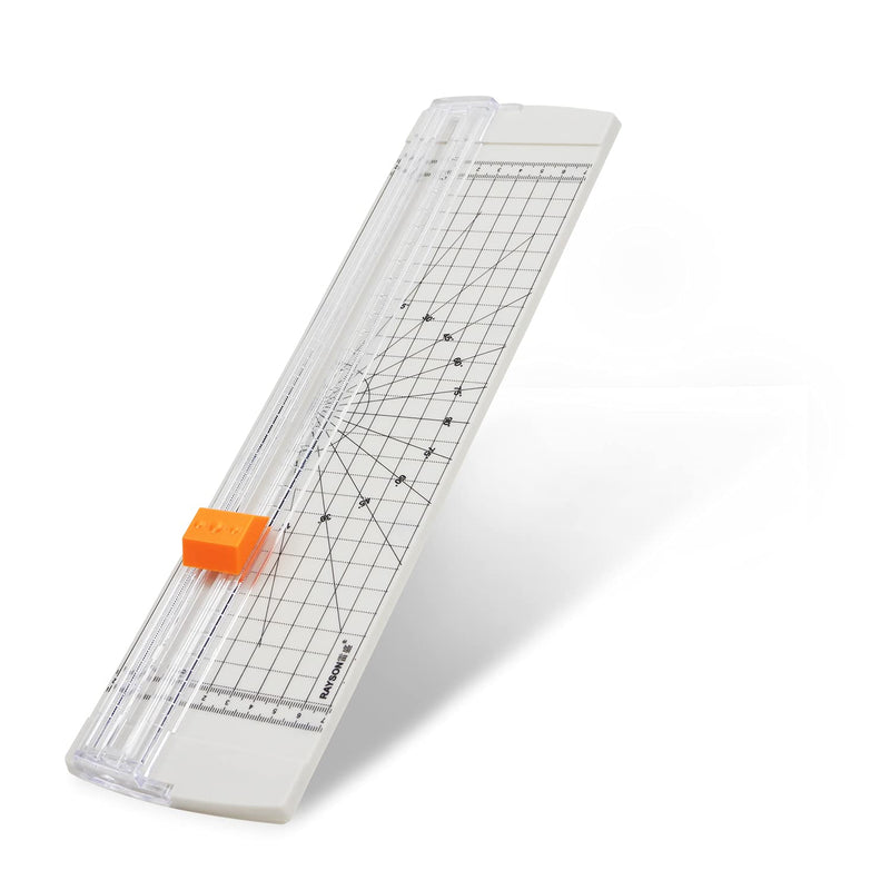 Rayson RC4000W-US Paper Cutter Trimmer, A4 Size (12 inch) Paper Cutter for Coupon, Craft Paper and Photos (White) White