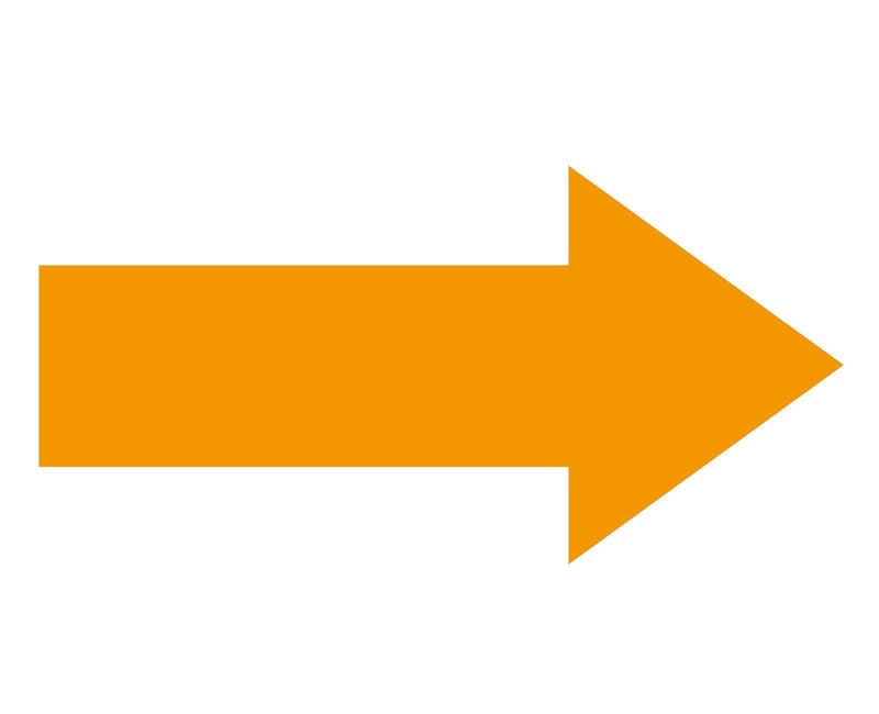 Arrow Sticker Directional Decals 12x6 Inch 24 Pack Marking Sign Removable Floor Arrows Stickers Adhesive Decal for Warehouse Event (Orange) Orange