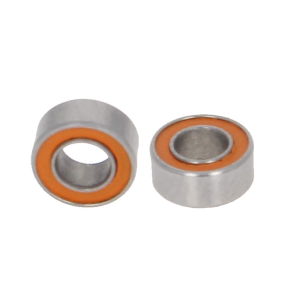 Bettomshin 1Pcs SMR63C-2OS Deep Groove Ball Bearing, 3x6x2.5mm Double Sealed 440C Stainless Steel P0 Deep Groove Rolling Bearings Hybrid Ceramic Ball Bearing