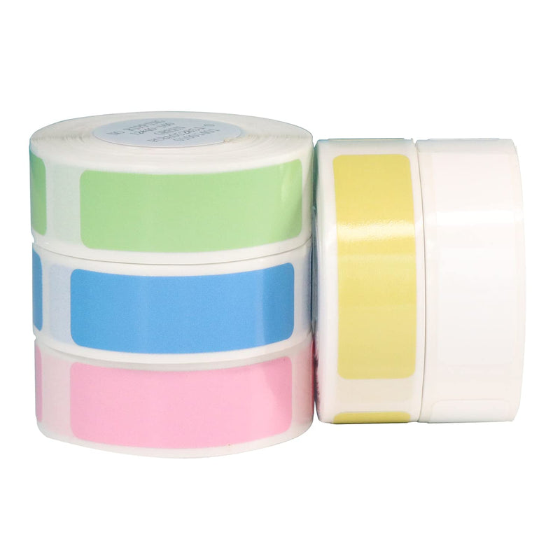 NIIMBOT D11 Labels Maker Tape, 5Rolls Waterproof Thermal Barcode Label Printer Paper Stickers Labeler Roll (12*40-Color*5 Rolls) 12*40-colorful*5