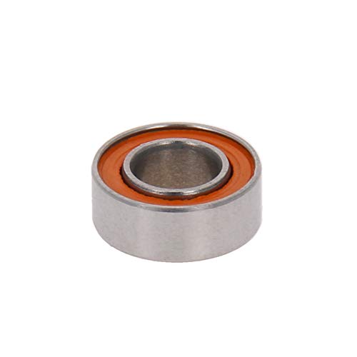 Bettomshin 1Pcs SMR84C-2OS Deep Groove Ball Bearing, 4x8x3mm Double Sealed 440C Stainless Steel P0 Deep Groove Rolling Bearings Hybrid Ceramic Ball Bearing