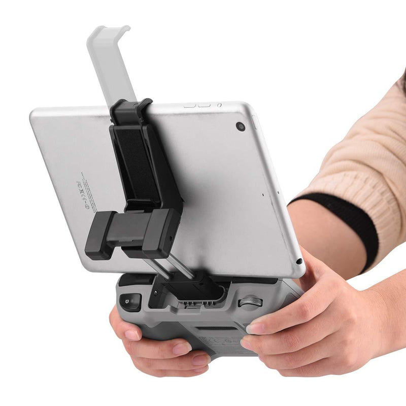 HeiyRC Adjustable Tablet Extended Bracket Holder for DJI Mini 2/Mavic Air 2/Air 2S Drone Remote Controller 7-10.5 Inch Tablet Clip Stand Mount Extender for iPad Mini/Air Accessories