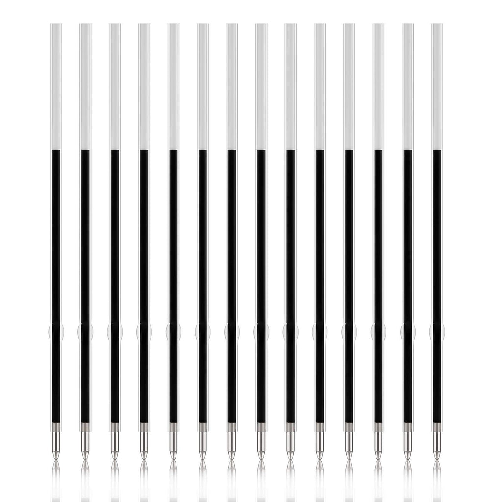 KINBOM 100pcs Replaceable Ballpoint Pen Refills 0.7mm Medium Point for Gel Ink Refill Smooth Writing for Retractable Ballpoint Pen (Black)