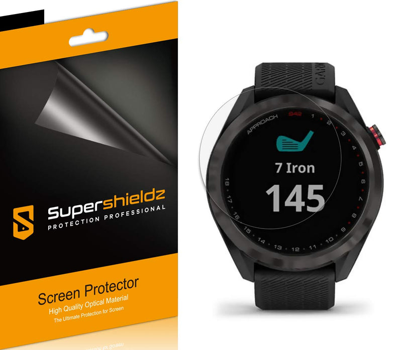 (6 Pack) Supershieldz Designed for Garmin Approach S42 Screen Protector, Anti Glare and Anti Fingerprint (Matte) Shield