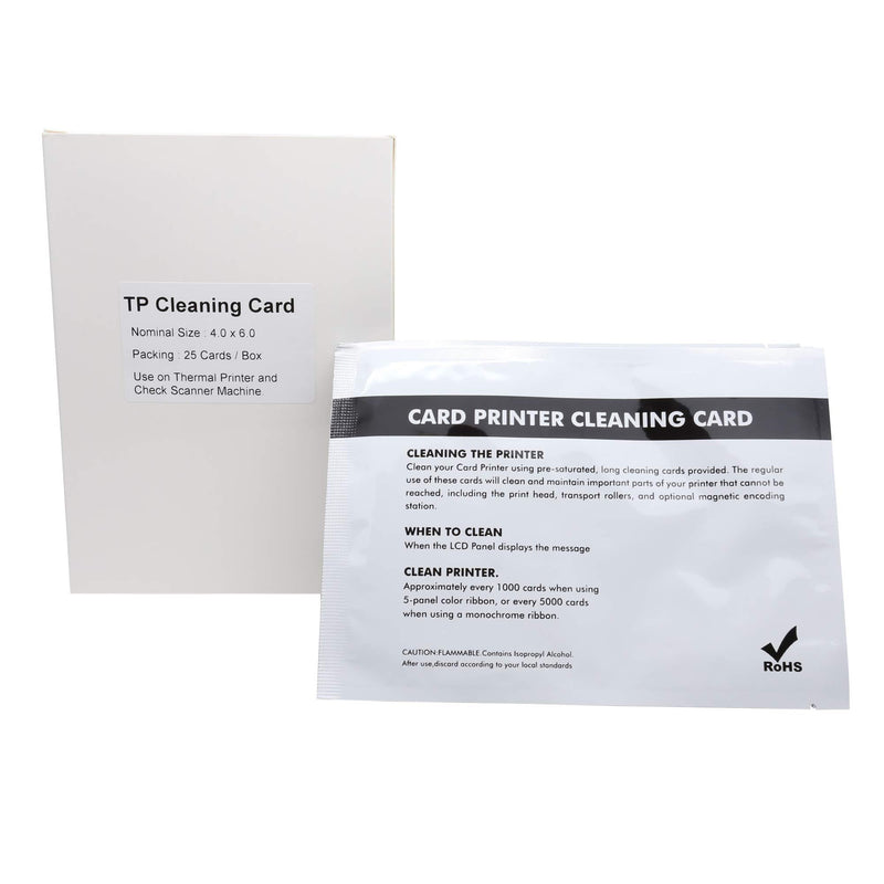 Check Scanner Cleaning Cards Digital Check Scanner Cleaning Card(25 pcs/Bag,Size:4" X 6" X 0.012") Safe to use for Most Check Scanner Brands