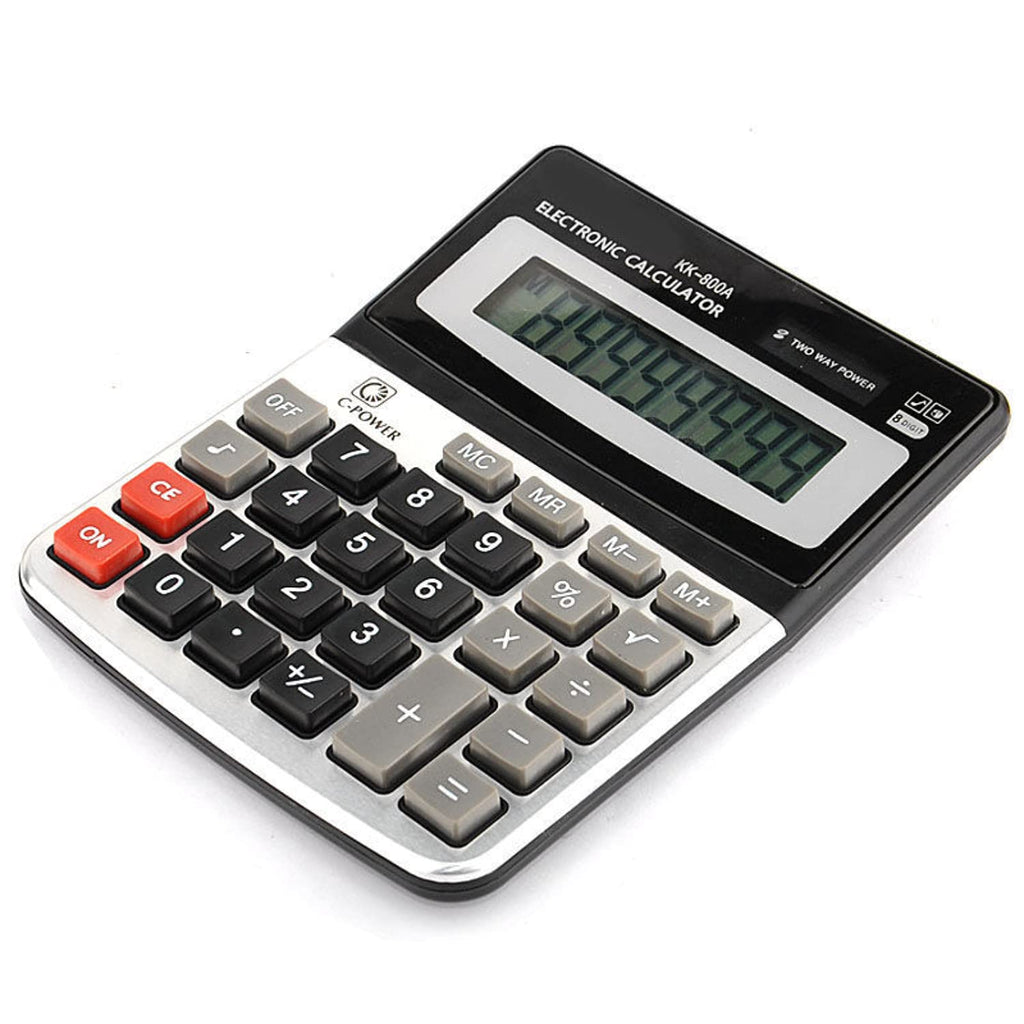 SKYXINGMAI Electronic Calculators, Standard Function Electronics Calculator, 12 Digit LCD Display, Handheld for Daily and Basic Office (1 Pcs) Grey