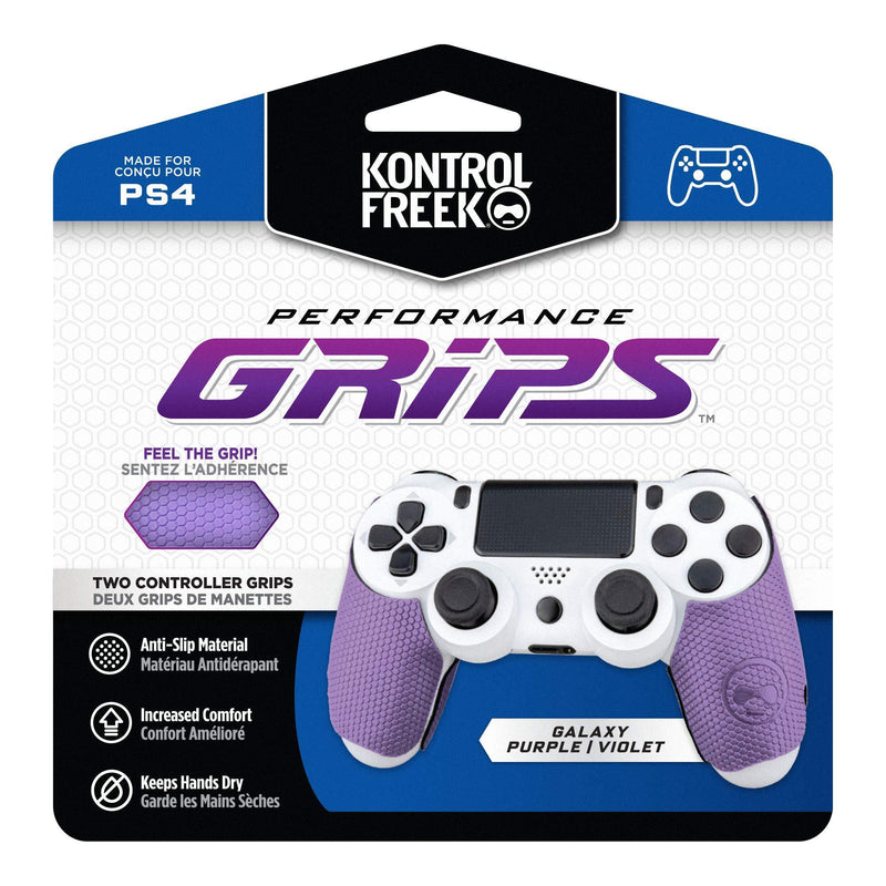 KontrolFreek Performance Grips for Playstation 4 (PS4) Controller (Galaxy Purple) Galaxy Purple
