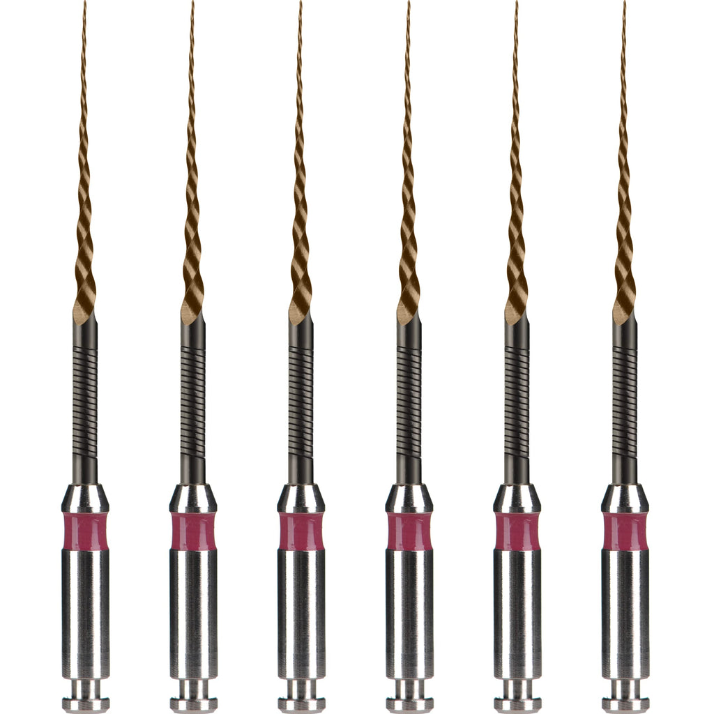 Denflex Flexible Heated Spring Endo Rotary 23mm Files, Root Canal Expansion Tool, NITI Endodontics handpiece Drill 6pcs (#10-Heated Finish) #10-Heated finish