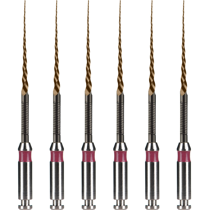 Denflex Flexible Heated Spring Endo Rotary 23mm Files, Root Canal Expansion Tool, NITI Endodontics handpiece Drill 6pcs (#10-Heated Finish) #10-Heated finish