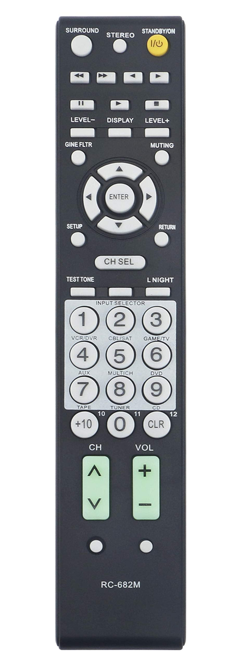 RC-682M Replaced Remote fit for Onkyo AV Receiver TX-SR605 TX-SR605S TX-SR605B TX-SA605 TX-SA8560