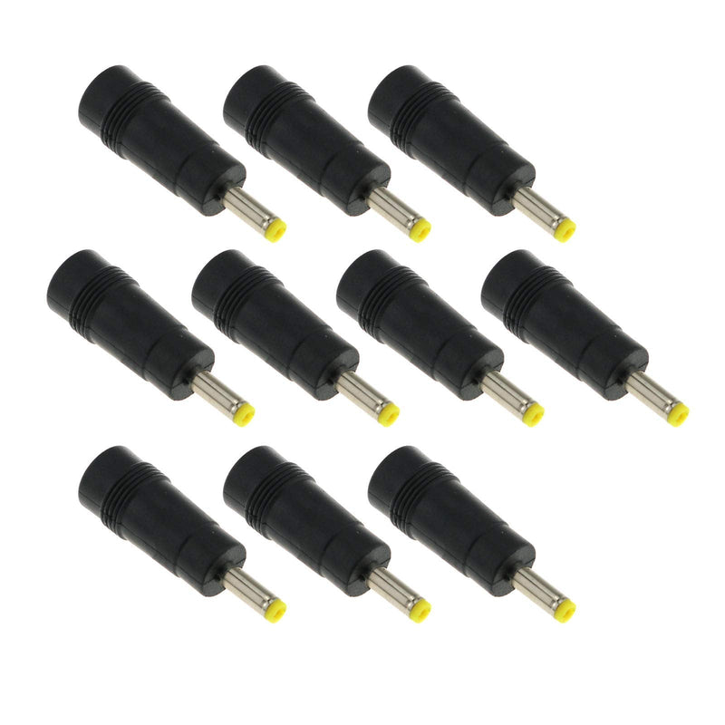 E-outstanding DC Power Jack 10PCS 5.5x2.1mm Female Jack to 4.0x1.7mm Male Plug Adapter DC Barrel Charging Cable Connector