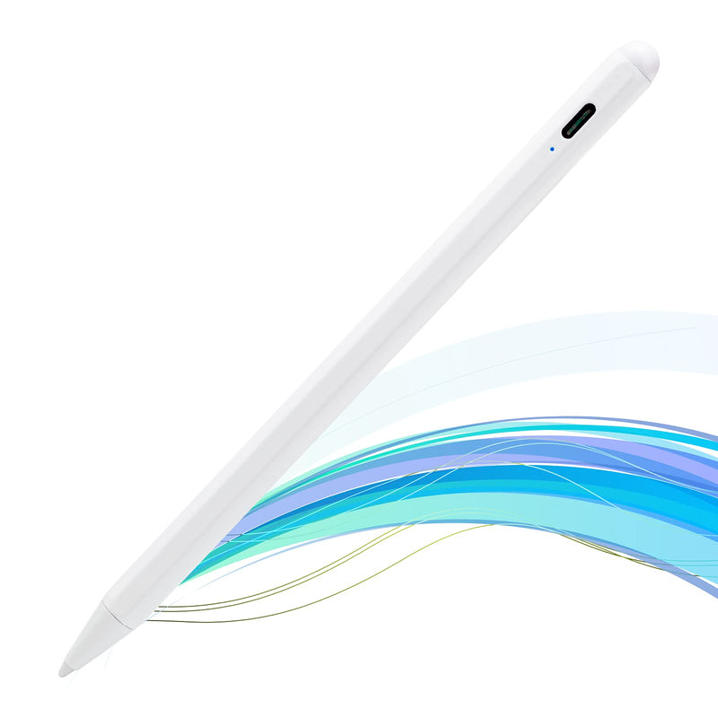 2021 iPad Pro 11" Pencil Stylus with 1.5mm Fine Tip Pen Compatible with Apple iPad 11 Pro Pencil,Magnetic to iPad Pro 11 Palm Rejection Drawing Stylus Pen,White
