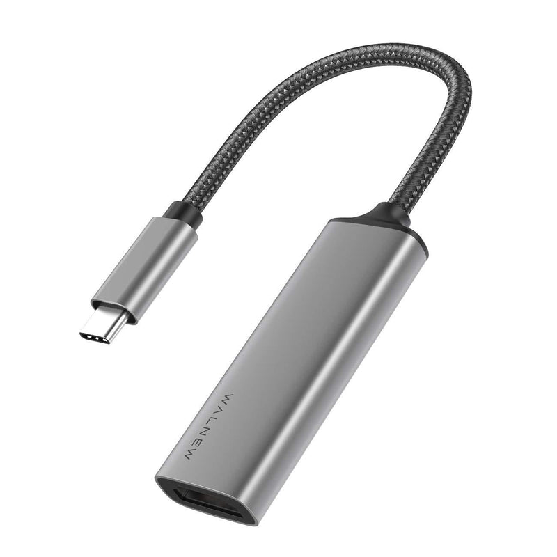 USB C to HDMI Adapter (4K@60Hz), WALNEW USB Type-C to HDMI Adapter (Thunderbolt 3 Compatible), HDMI to USB C Adapter for MacBook Pro/Air, iPad Pro, Pixelbook, Dell XPS, Samsung Galaxy and More (Gray) Gray
