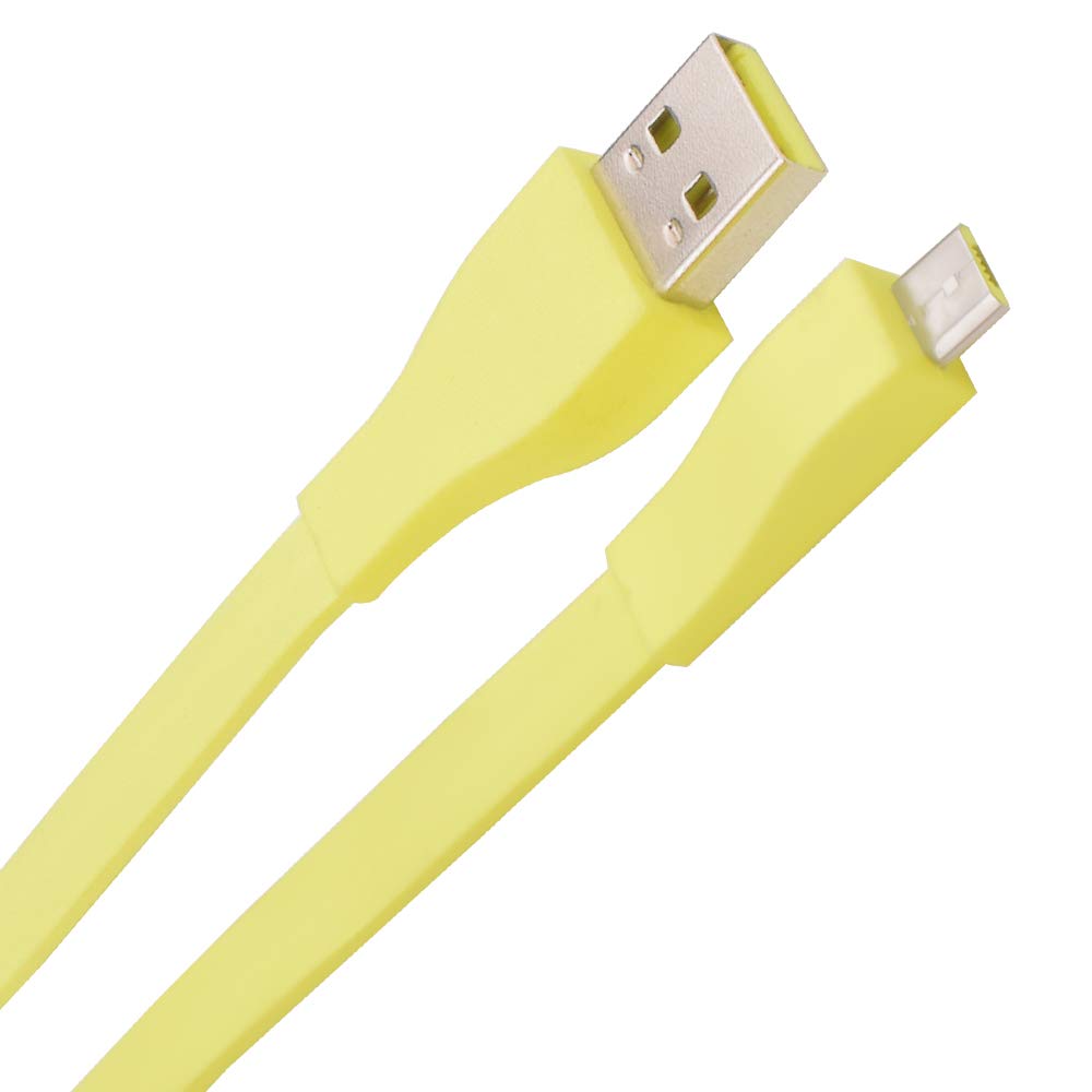 Sqrmekoko Charging Power Supply Cable Replacement for Logitech UE Boom, Boom2, Megaboom, Miniboom, Roll Wireless Speaker (Yellow) Yellow