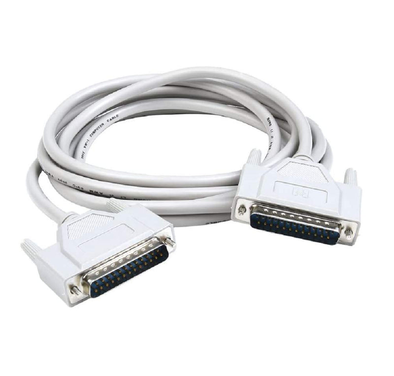 WESAPPINC 14.80 Feet DB25 25 Pin Male to Male Serial Parallel Printer Extension Cable 4.5M (31.00Feet(9.5M)) 30.00Feet(9.5M)