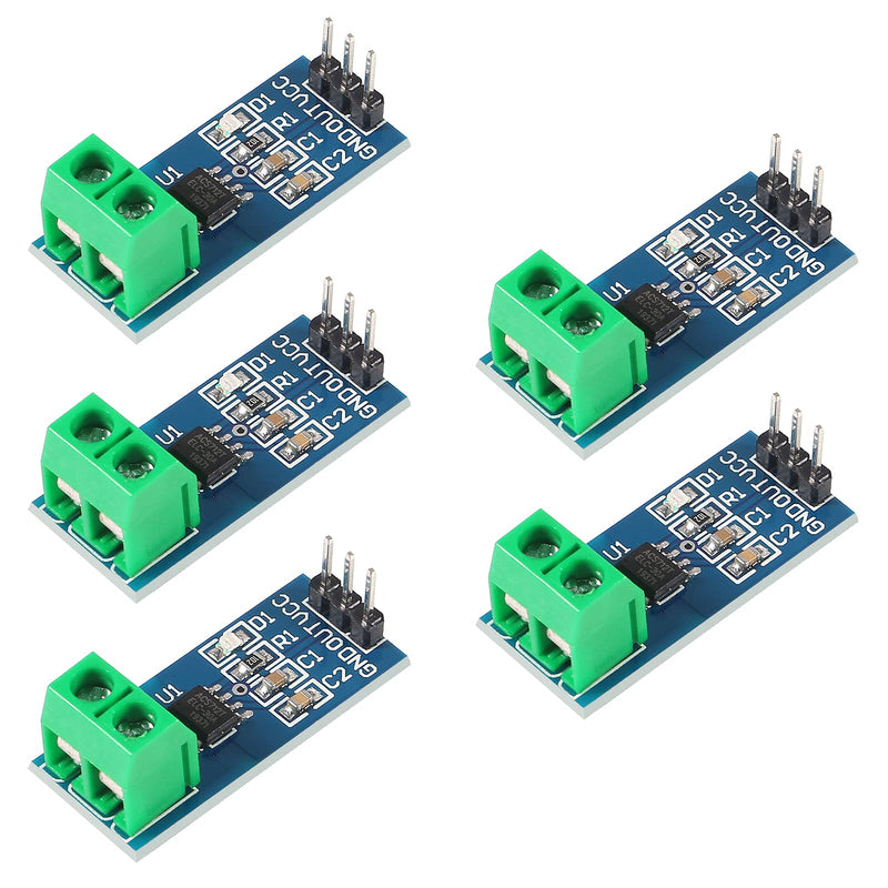 UMLIFE 5pcs ACS712 30A Range Current Sensor Module Detector ACS712ELC 5A 20A 30A Amps Amperage (5A)