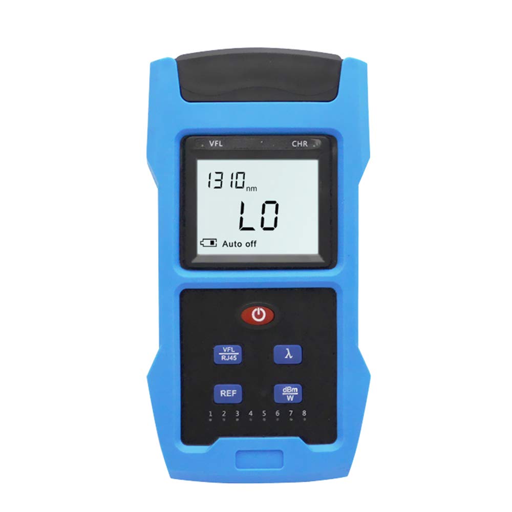 YICIZOL Optical Power Meter -70~+10 dBm and 10mw Visual Fault Locator and RJ45 testing Functions 3 in 1 Fiber Light Tester with 6 Calibrated Wavelength (opm2) opm2