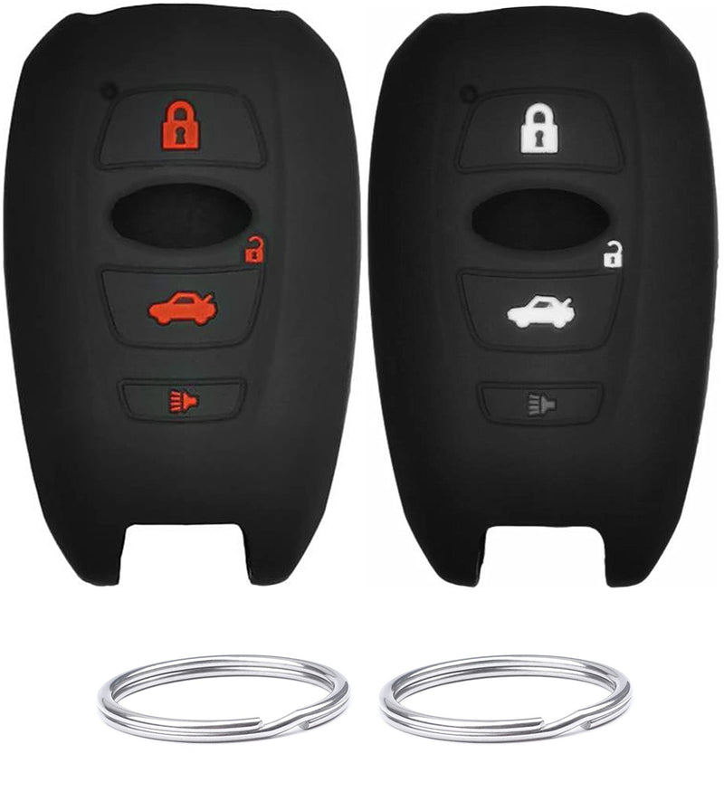 REPROTECTING Silicone Rubber Key Fob Cover Compatible with 2014-2021 Subaru Ascent BRZ Crosstrek Forester Impreza Legacy Outback WRX WRX STI XV Crosstrek YQ14AHC 1551A-14AHC 88835-CA310 HYQ14AHK
