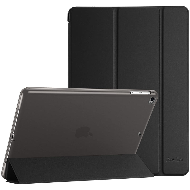 ProCase iPad 9.7 Inch Case iPad 6th 5th Generation Cases, iPad Air 2, iPad Air Case, Slim Soft TPU Cover Stand Smart Case for iPad 9.7 2018 2017 Model iPad Air 2 Air 1 -Black Black