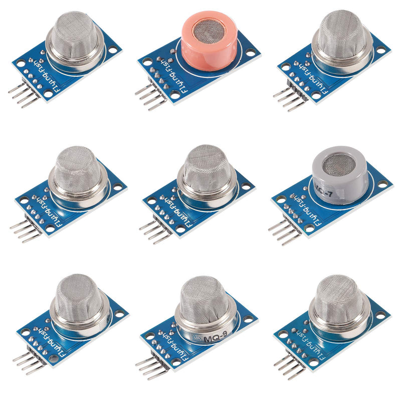 9PCS/Lot Gas Detection Sensor Module MQ-2 MQ-3 MQ-4 MQ-5 MQ-6 MQ-7 MQ-8 MQ-9 MQ-135 Sensor Module for Arduino