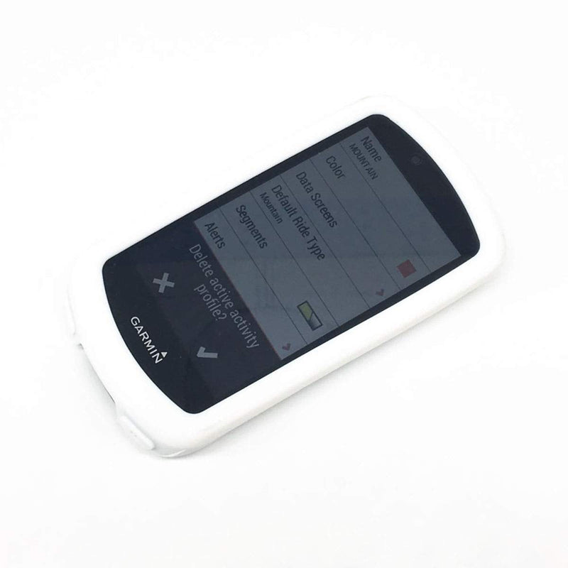 Case Compatible with Garmin Edge 1030 / Garmin Edge 1030 Plus, Protective Silicone Skins Cover for Garmin Edge 1030 / 1030 Plus GPS Navigation (White) White