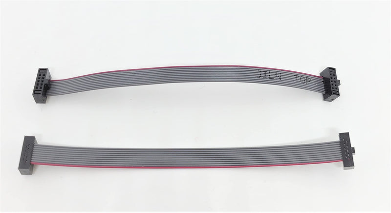 Connectors Pro 2-Pack 15cm 6 Inches 1.27mm 0.05" 10P 2x5 F/F Mini Female IDC Connector on 0.0635mm 0.025" Pitch 10 IDC SWD Conductors 6â€ Length Flat Ribbon Cable (10P-FF-15cm-2PK) 10P-FF-15cm-2PK