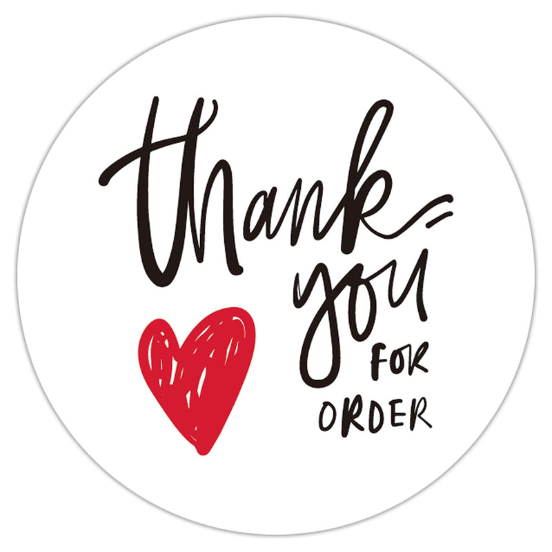 50Pcs Thank You for Your Order Stickers Labels for Shopping Small Business Shop, Online Retailers, Boutiques, Use on Bags, Boxes and Envelope Stickers (2 Inch)