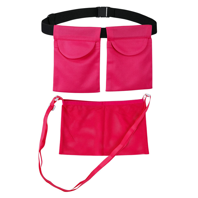 SUCONBE Adjustable Mastectomy Drain Holder Drainage Pouch with Shower Bag for Breast Surgery Mastectomy Breast Reduction Augmentation Post-Surgery Recovery Support Patient Care Kit (Rose red)