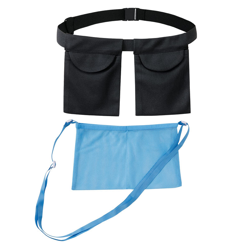 SUCONBE Adjustable Mastectomy Drain Holder Drainage Pouch with Shower Bag for Breast Surgery Mastectomy Breast Reduction Augmentation Post-Surgery Recovery Support Patient Care Kit (Black &Blue)