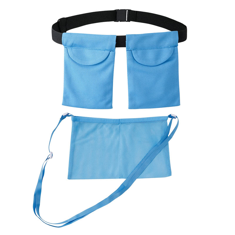 SUCONBE Adjustable Mastectomy Drain Holder Drainage Pouch with Shower Bag for Breast Surgery Mastectomy Breast Reduction Augmentation Post-Surgery Recovery Support Patient Care Kit (Blue)