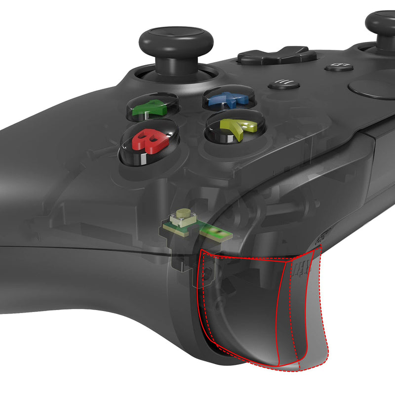 eXtremeRate Clicky Hair Trigger Kit for Xbox One X/S Controller LT RT Shoulder Buttons, Custom Flashshot Trigger Stop Flex Cable for Xbox One X/S Controller Model 1708 For Xbox One S/X