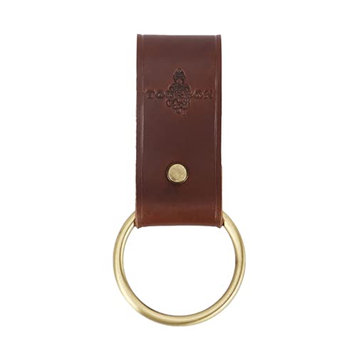 TOURBON Leather Ring Hammer Hatchet Holder Tool Holster Brown