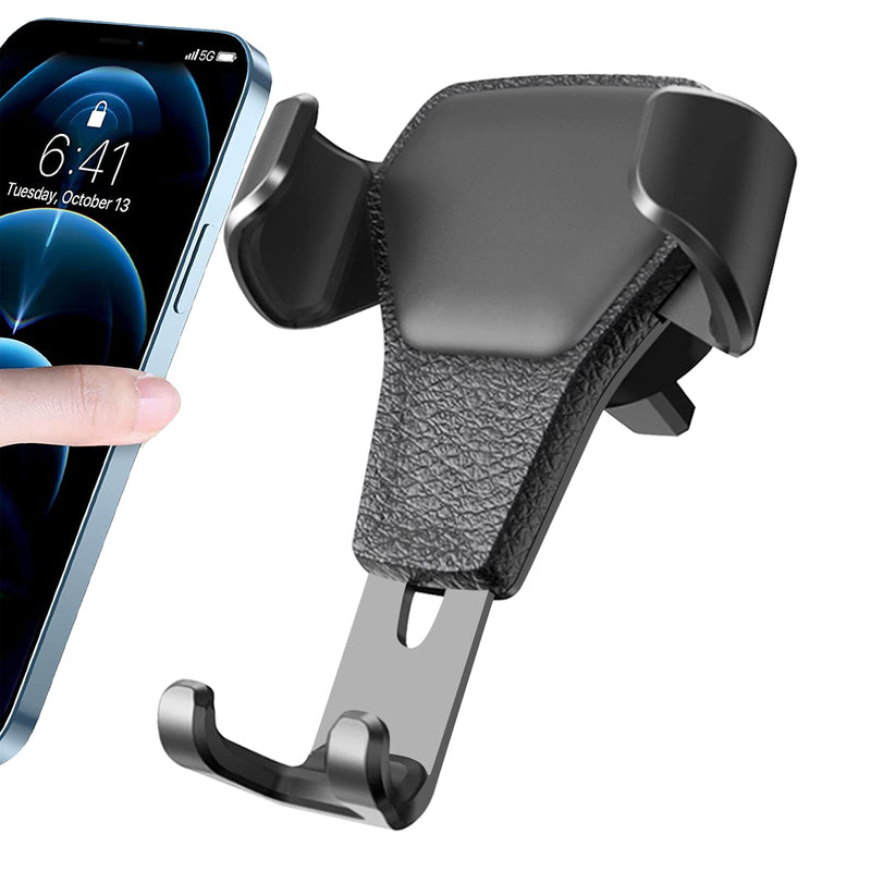 Air Vent Phone Holder Gravity Reaction Stationary for All Smart Phones Car Phone Holder Gravity Air Outlet Mobile Phone Holderï¼ŒHas A Stronger Exhaust Clip Easy to Install (Black) black