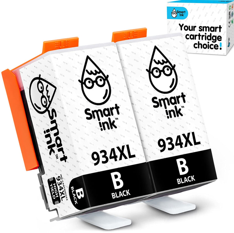 Smart Ink Compatible Ink Cartridge Replacement for HP 934 XL 935 935XL 934XL for Officejet Pro 6230 6830 6835 Officejet 6220 6812 6815 6820 (2 BK Pack Combo) 2 x Black