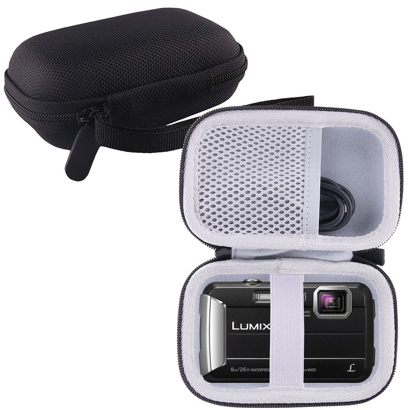 WERJIA Hard Carrying Case Compatible with Panasonic Lumix DMC-TS30/TS25 Digital Camera Underwater (Black) Black