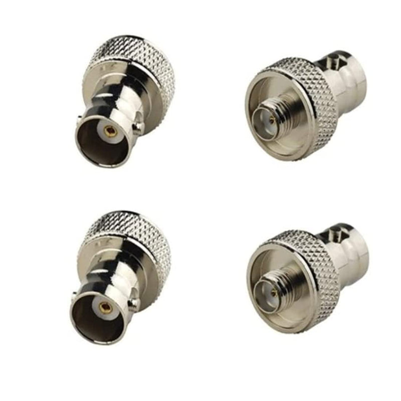 GDQLCNXB SMA Female to BNC Female Convert Adapter for Two Way Radio BaoFeng UV-5R FD-880 of 4-Pack