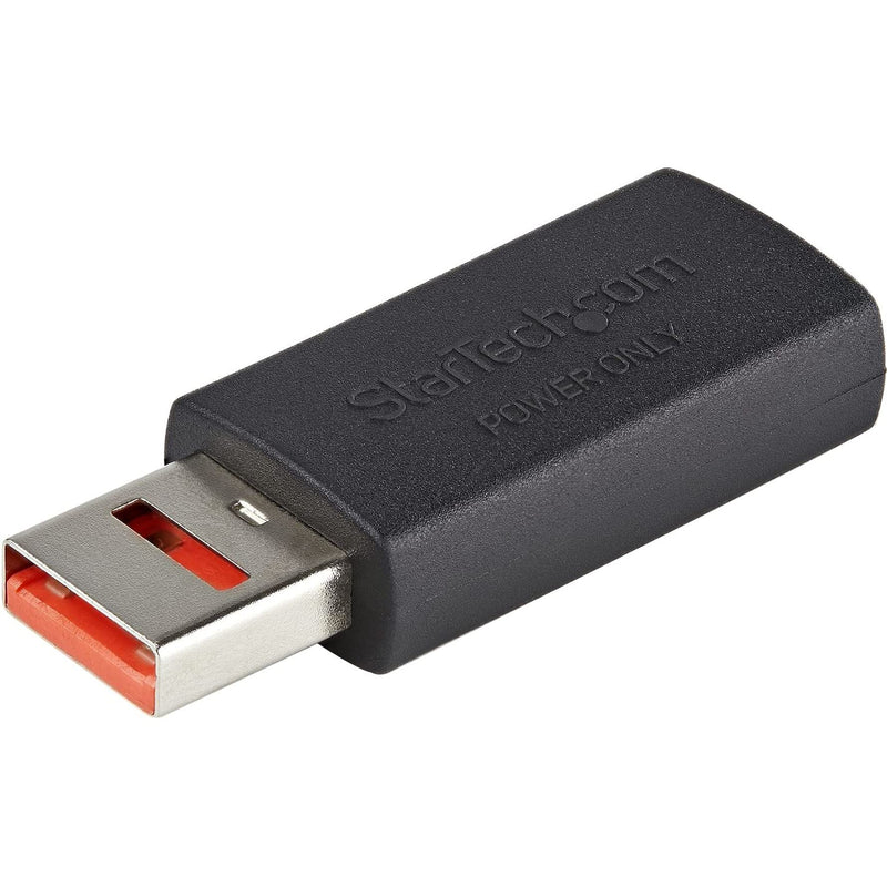 StarTech.com Secure Charging USB Data Blocker Adapter Male to Female USB-A Charge-Only Adapter No-Data Charge/Power-Only Adapter for Phone/Tablet Data Blocking USB Protector Adapter (USBSCHAAMF) USB to USB Female