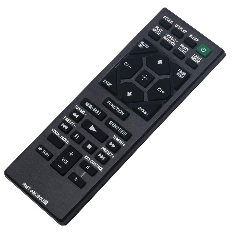 RMT-AM330U Remote Control Replacement - RMTAM330U Replaced Remote fit for Sony Audio System MHC-M20 MHC-V21 MHC-V77W SHAKE-X30 MHC-V13 MHC-V02 SHAKE-X10 MHC-V71 MHC-V90W SHAKE-X10 MHC-V50 RMT AM330U