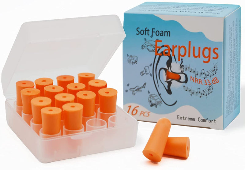 Ear Plugs for Sleeping Noise Cancelling - 33 dB Highest NRR Soft Foam Earplugs - Ear Protection Earbuds for Sleep, Concerts, Musician, Shooting, Travel, Study, Adults and Kids Style 2